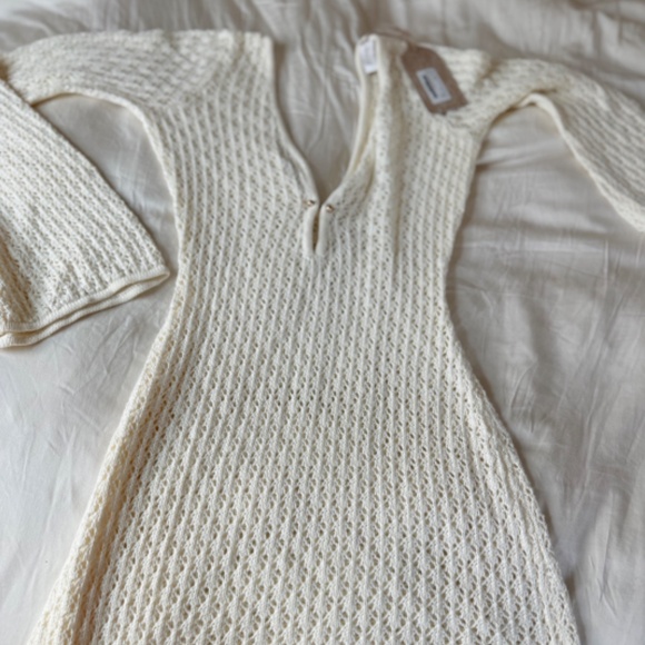 NWT Meshki Kayleigh Crochet Fishtail Maxi Dress – White – Size S - Picture 5 of 9